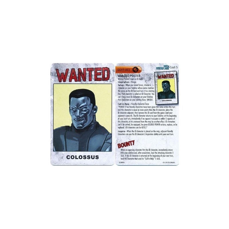 Colossus wanted poster